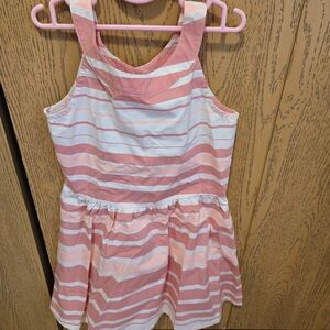 Crazy 8 Coral and White Striped Dress